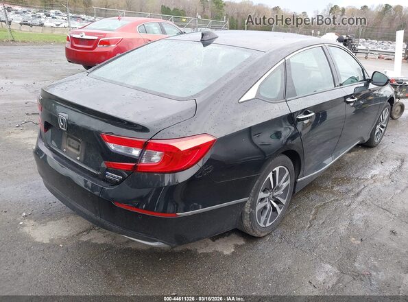 1HGCV3F98KA016063 2019 HONDA ACCORD HYBRID Black Tył prawy