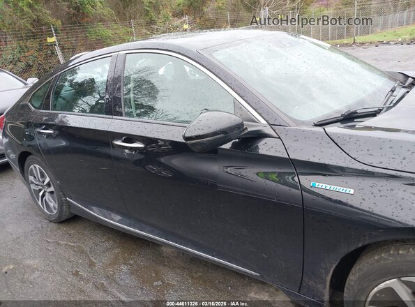 1HGCV3F98KA016063 2019 HONDA ACCORD HYBRID Black Widok wnętrza 360 stopni