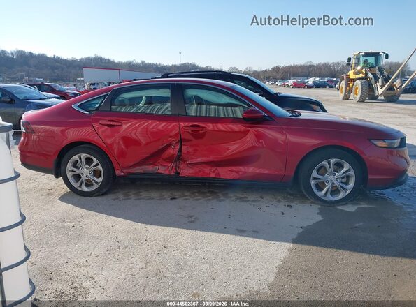 1HGCY1F29RA010636 2024 HONDA ACCORD Red Widok wnętrza z tyłu
