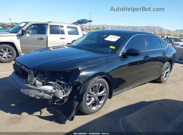 1HGCY1F31PA040509 2023 HONDA ACCORD Black Przód lewy
