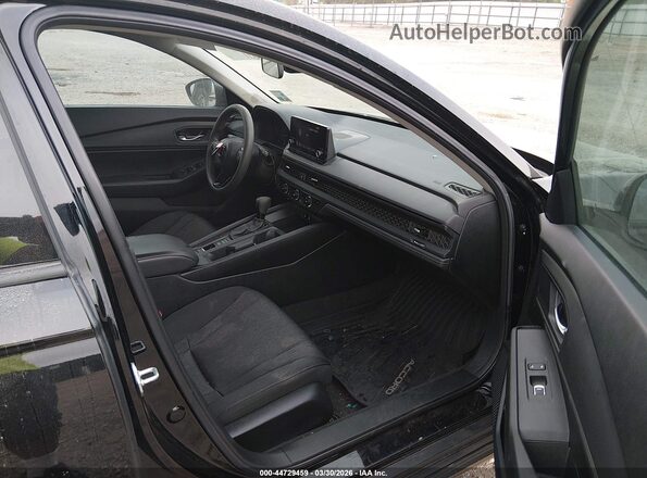 1HGCY1F39PA032495 2023 HONDA ACCORD Black წინა სალონის ხედი