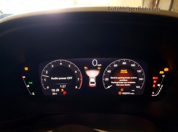 1HGCY1F40SA090500 2025 HONDA ACCORD Blue Սարքավորումների վահանակի տեսք