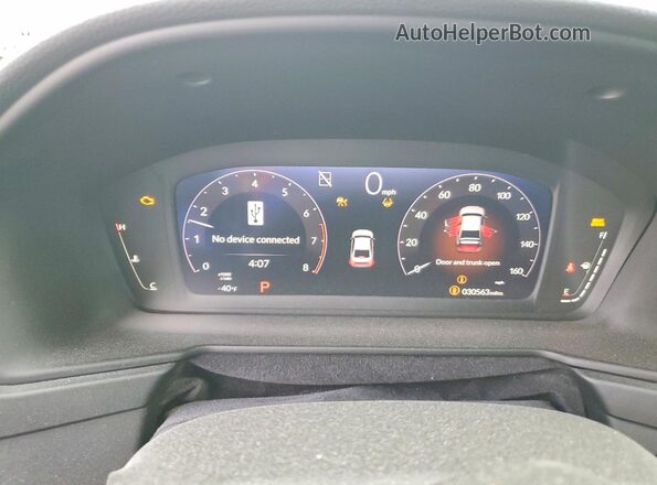 1HGCY1F41SA013666 2025 HONDA ACCORD Black Вид щитка приладів