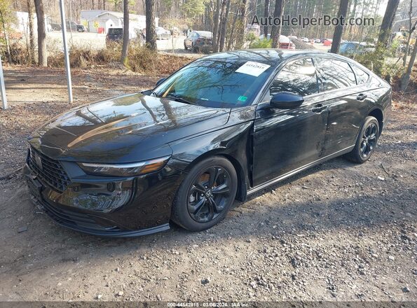 1HGCY1F41SA055223 2025 HONDA ACCORD Black წინა მარცხენა ხედი სამი მეოთხედიდან