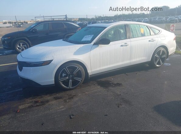 1HGCY2F56SA067804 2025 HONDA ACCORD HYBRID White Front left