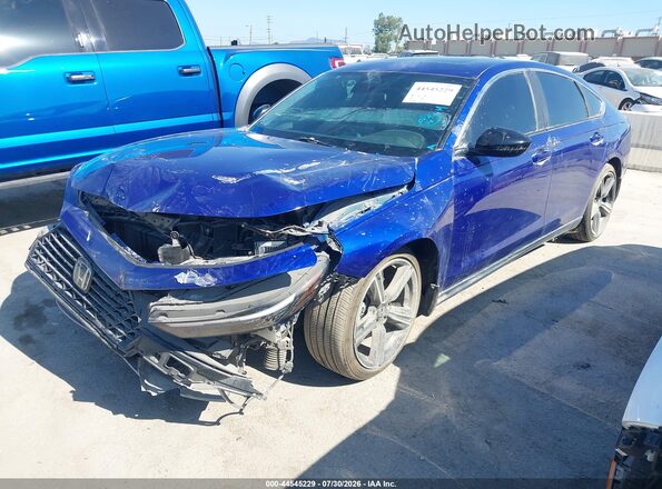 1HGCY2F57RA049063 2024 HONDA ACCORD Blue Передня ліва чверть