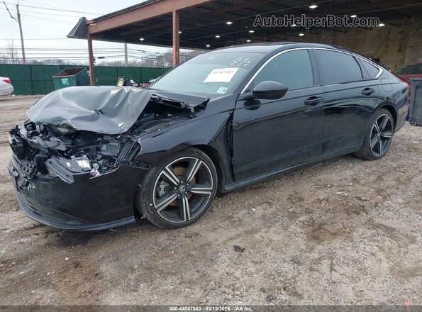 1HGCY2F5XPA048423 2023 HONDA ACCORD HYBRID Black 