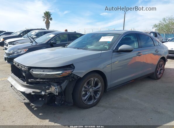 1HGCY2F63SA011960 2025 HONDA ACCORD HYBRID Gray წინა მარცხენა ხედი სამი მეოთხედიდან