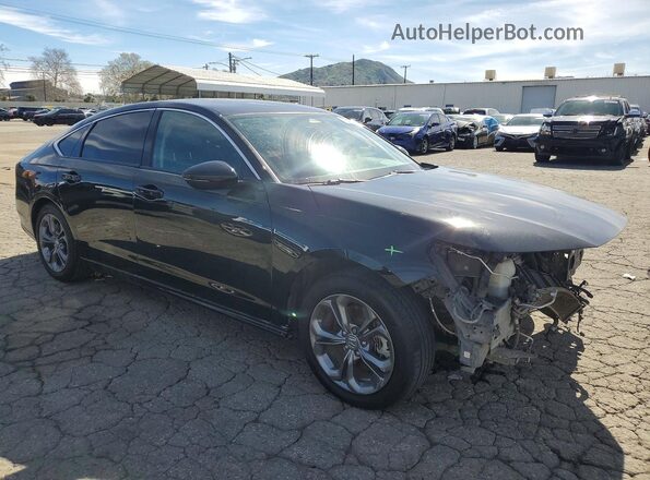 1HGCY2F65PA008078 2023 HONDA ACCORD Black Передня права чверть