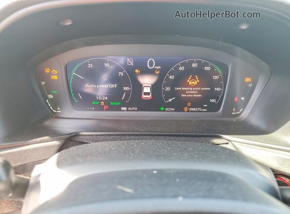 1HGCY2F65PA008078 2023 HONDA ACCORD Black Вид щитка приладів