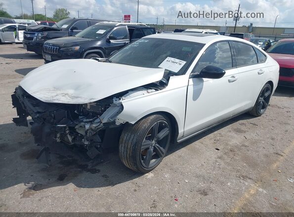 1HGCY2F71RA026802 2024 HONDA ACCORD White წინა მარცხენა ხედი სამი მეოთხედიდან