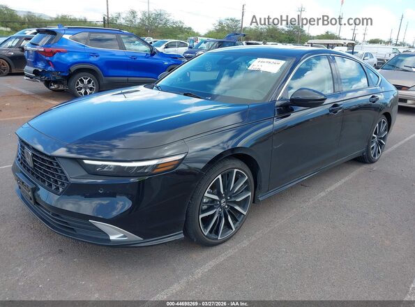 1HGCY2F83RA026292 2024 HONDA ACCORD Black Առջևի ձախ երեք քառորդ տեսարան