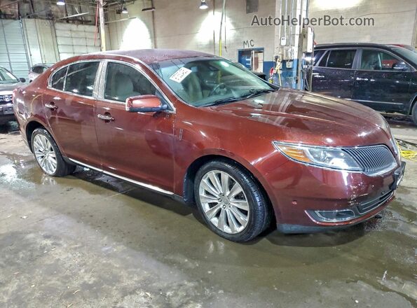 1LNHL9FT5GG600641 2016 LINCOLN MKS Коричневый Передняя правая четверть