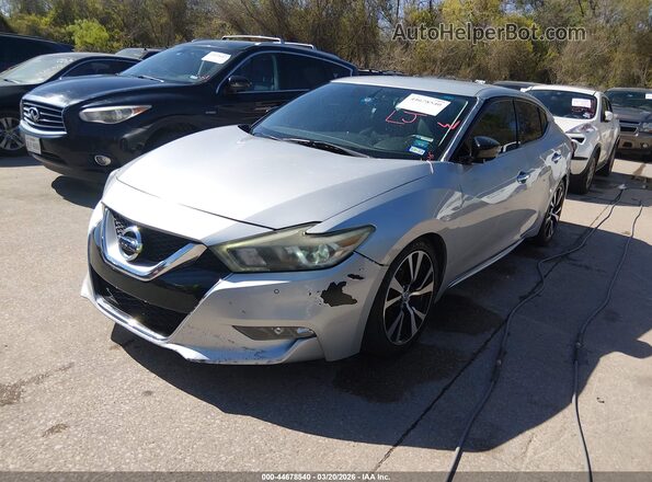 1N4AA6AP0HC445418 2017 NISSAN MAXIMA Silver Vista tres cuartos delantera izquierda