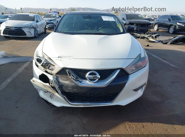 1N4AA6AP1GC410675 2016 NISSAN MAXIMA White Instrument cluster view