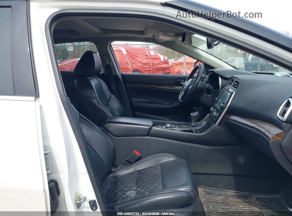 1N4AA6AP4GC378286 2016 NISSAN MAXIMA White Front interior view