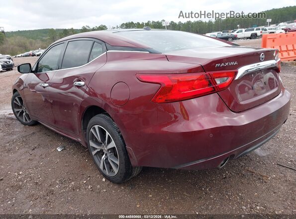 1N4AA6AP4GC415465 2016 NISSAN MAXIMA Maroon უკანა მარცხენა