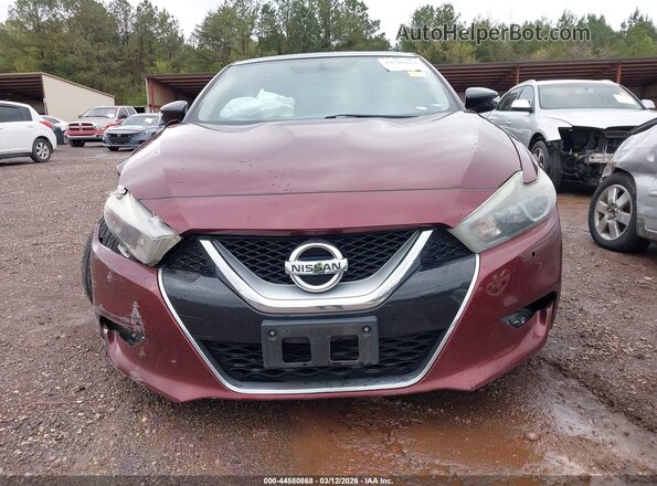 1N4AA6AP4GC415465 2016 NISSAN MAXIMA Maroon ხელსაწყოთა პანელის ხედი