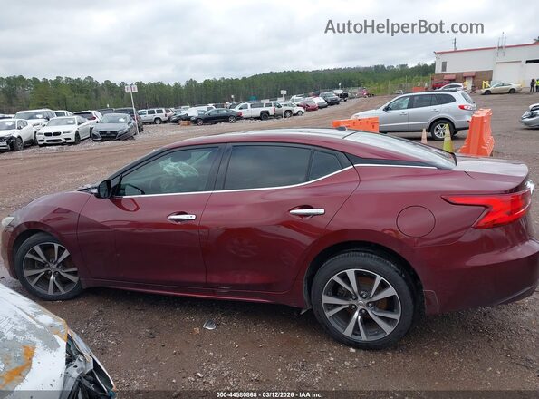 1N4AA6AP4GC415465 2016 NISSAN MAXIMA Maroon სალონის 360-გრადუსიანი ხედი