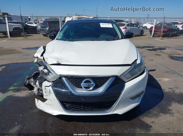 1N4AA6AP5HC414553 2017 NISSAN MAXIMA White Widok zestawu wskaźników