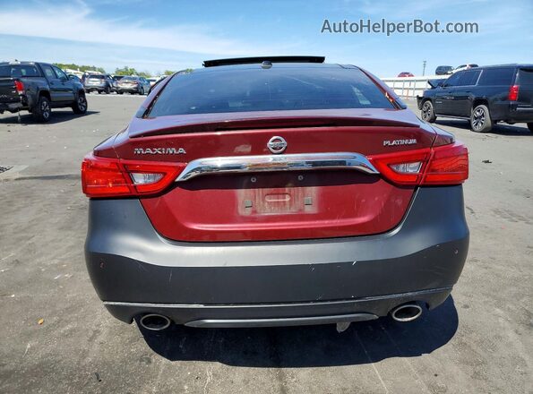 1N4AA6AP6HC385340 2017 NISSAN MAXIMA PLATINUM Burgundy 