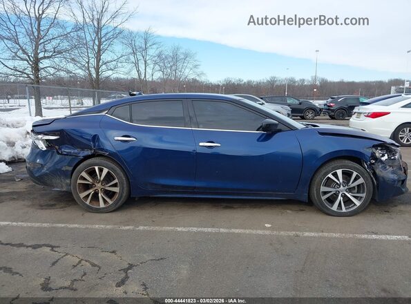 1N4AA6AP7HC439681 2017 NISSAN MAXIMA Blue ხელსაწყოთა პანელის ხედი