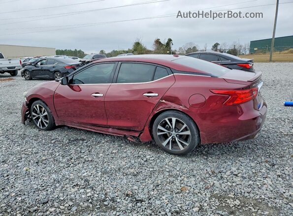 1N4AA6AP7JC372943 2018 NISSAN MAXIMA Burgundy Trasero izquierdo