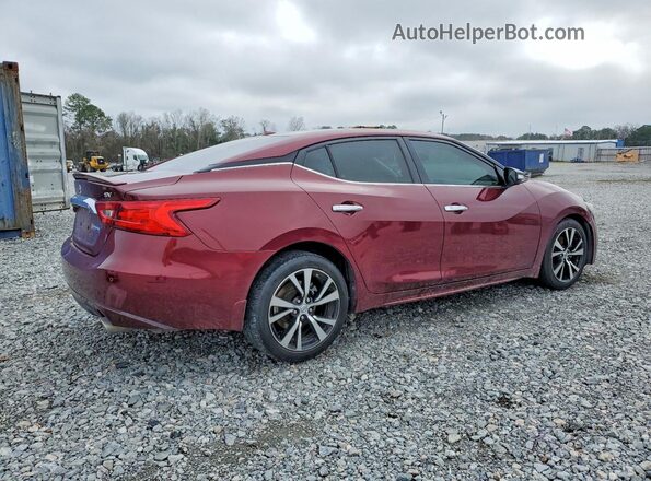 1N4AA6AP7JC372943 2018 NISSAN MAXIMA Burgundy Trasero derecho
