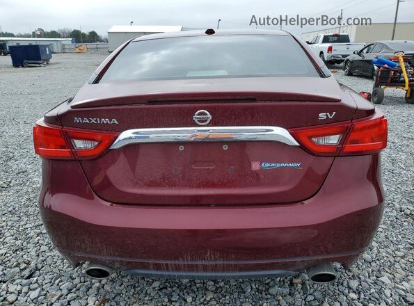 1N4AA6AP7JC372943 2018 NISSAN MAXIMA Burgundy Vista trasera