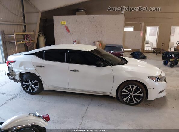 1N4AA6AP8HC391835 2017 NISSAN MAXIMA White Instrument cluster view