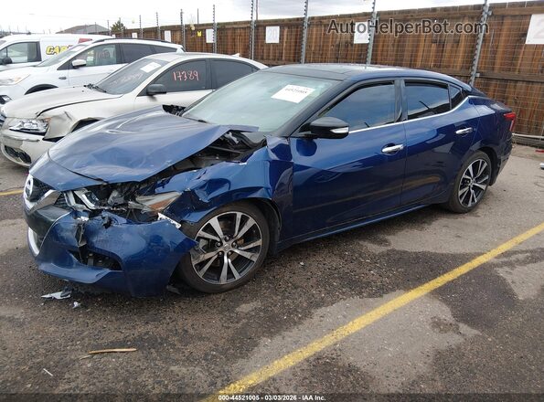 1N4AA6APXHC452067 2017 NISSAN MAXIMA Blue Vista tres cuartos delantera izquierda