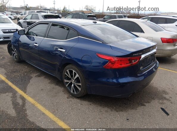 1N4AA6APXHC452067 2017 NISSAN MAXIMA Blue Trasero izquierdo