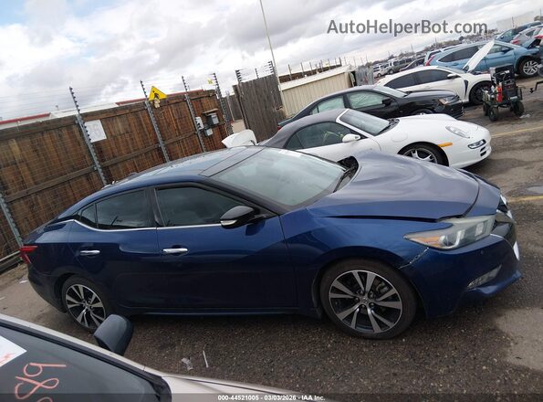 1N4AA6APXHC452067 2017 NISSAN MAXIMA Blue Vista interior de 360 grados