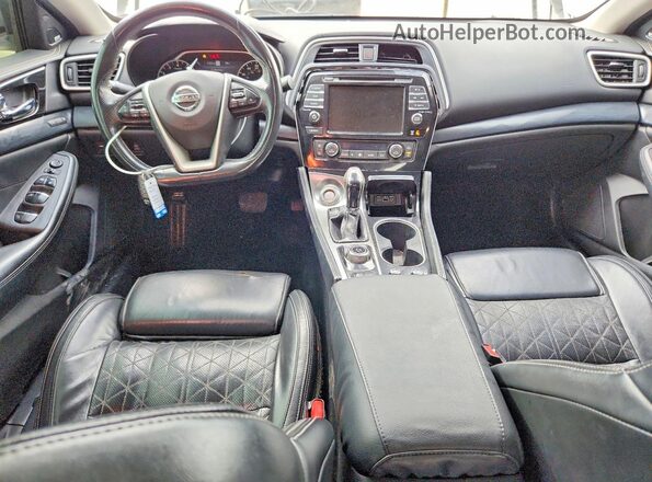 1N4AA6AV1KC362893 2019 NISSAN MAXIMA PLATINUM White Вид панелі приладів