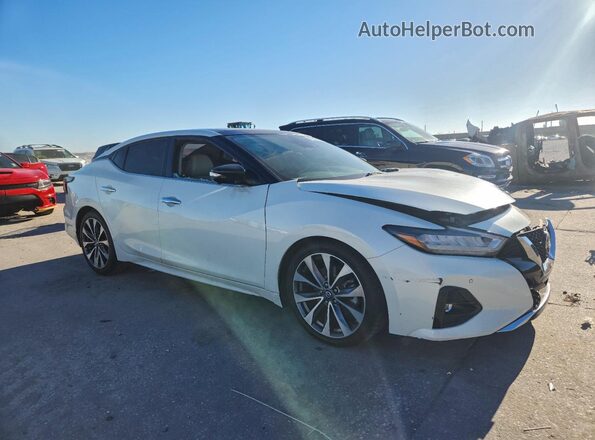 1N4AA6AV1KC379404 2019 NISSAN MAXIMA PLATINUM White Delantero derecho
