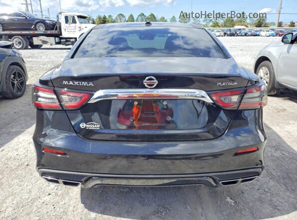 1N4AA6AV2KC370355 2019 NISSAN MAXIMA PLATINUM Black Widok z tyłu