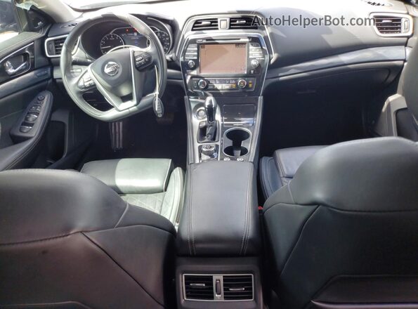 1N4AA6AV2KC370355 2019 NISSAN MAXIMA PLATINUM Black Widok deski rozdzielczej