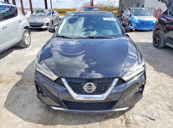 1N4AA6AV2KC370355 2019 NISSAN MAXIMA PLATINUM Black Widok z przodu