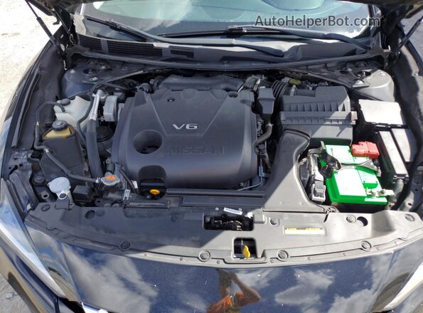 1N4AA6AV2KC370355 2019 NISSAN MAXIMA PLATINUM Black Widok wnętrza z tyłu
