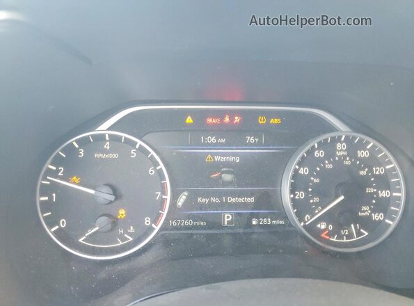 1N4AA6AV4KC376917 2019 NISSAN MAXIMA Gray 