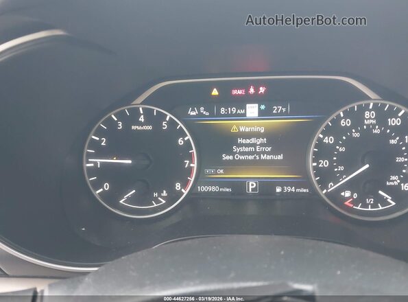 1N4AA6AV9KC372958 2019 NISSAN MAXIMA Black Vista de los asientos traseros