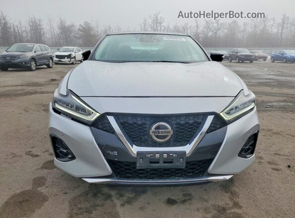 1N4AA6AVXKC373794 2019 NISSAN MAXIMA PLATINUM Silver Widok z przodu