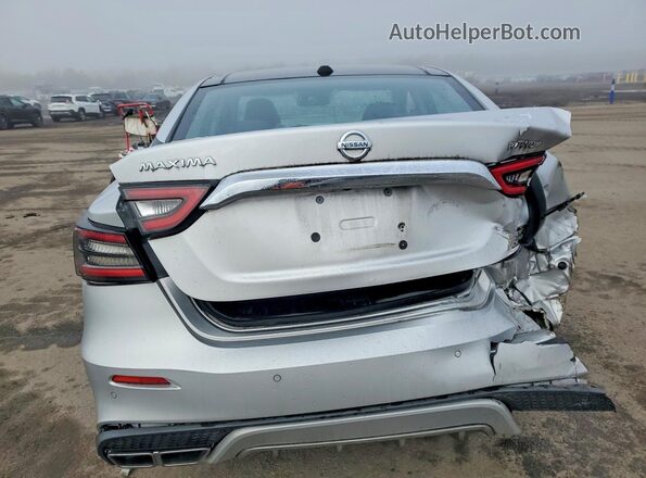 1N4AA6AVXKC373794 2019 NISSAN MAXIMA PLATINUM Silver Widok z tyłu