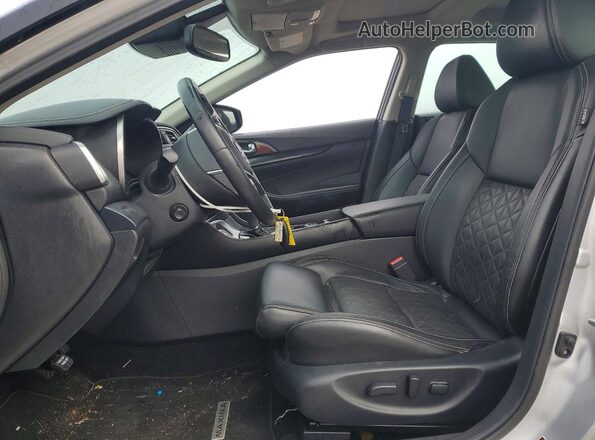 1N4AA6AVXKC373794 2019 NISSAN MAXIMA PLATINUM Silver Widok wnętrza z przodu
