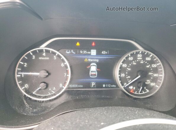 1N4AA6AVXKC373794 2019 NISSAN MAXIMA PLATINUM Silver Widok zestawu wskaźników