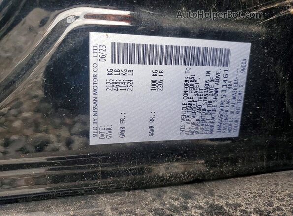 1N4AA6CV0PC511461 2023 NISSAN MAXIMA Black Widok komory silnika