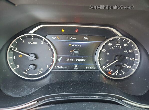 1N4AA6CV1MC514378 2021 NISSAN MAXIMA Gray Widok zestawu wskaźników