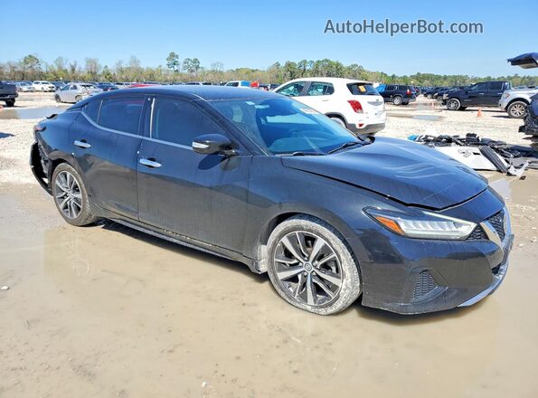 1N4AA6CV2MC510596 2021 NISSAN MAXIMA Черный Передняя правая четверть