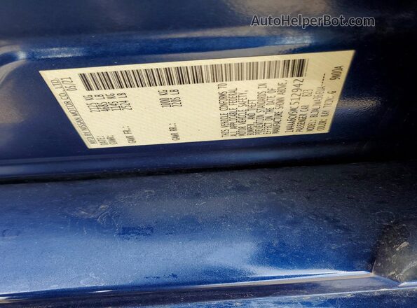 1N4AA6CV5MC512942 2021 NISSAN MAXIMA Синий Вид подкапотного пространства