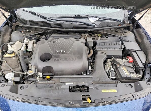 1N4AA6CV9MC507646 2021 NISSAN MAXIMA Синий Вид задней части салона